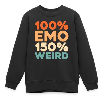Emo Gothique - Sweat Premium enfant bio - noir - Devant - AI Model Kid Female (0cm)