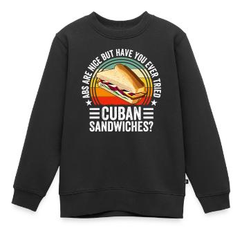 Entdecken Sie Die Welt Der Sandwich-meisterschaft - Kinder Premium Organic Sweatshirt - Schwarz - Vorne - AI Model Kid Female (0cm)