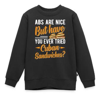 Entdecken Sie Die Welt Der Sandwich-meisterschaft - Kinder Premium Organic Sweatshirt - Schwarz - Vorne - AI Model Kid Female (0cm)