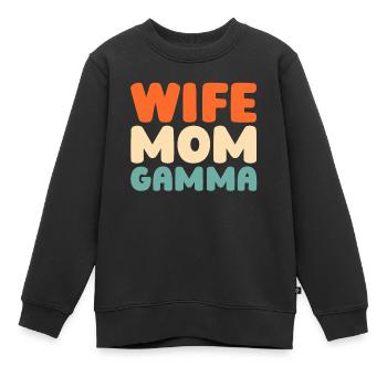 Schwesternschaft Soroitas Gamma Mama - Kinder Premium Organic Sweatshirt - Schwarz - Vorne - AI Model Kid Female (0cm)