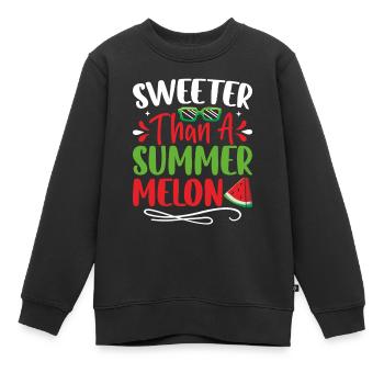 Melon Poison - Sweat Premium enfant bio - noir - Devant - AI Model Kid Female (0cm)