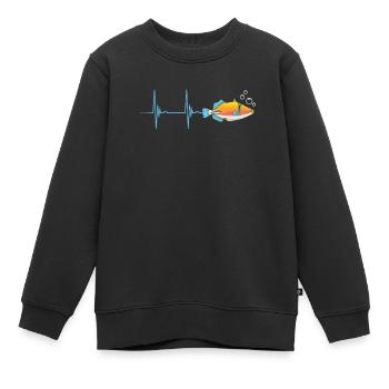 Humuhumunukunukuapua'a Hawaii-Riff-Drückerfisch - Kinder Premium Organic Sweatshirt - Schwarz - Vorne - AI Model Kid Female (0cm)