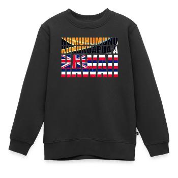 Humuhumunukunukuapua'a Hawaiianischer Riff-Drücker - Kinder Premium Organic Sweatshirt - Schwarz - Vorne - AI Model Kid Female (0cm)