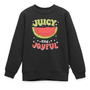 Melon Poison - Sweat Premium enfant bio - noir - Devant - AI Model Kid Female (0cm)