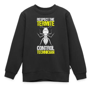 Exterminateur de lutte antiparasitaire - Sweat Premium enfant bio - noir - Devant - AI Model Kid Female (0cm)