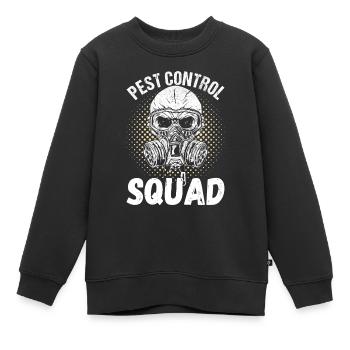Exterminateur de lutte antiparasitaire - Sweat Premium enfant bio - noir - Devant - AI Model Kid Female (0cm)