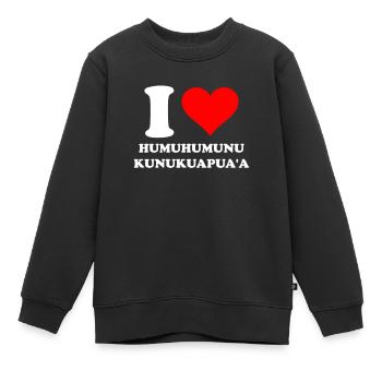 Humuhumunukunukuapua'a Hawaiianischer Riff-Drücker - Kinder Premium Organic Sweatshirt - Schwarz - Vorne - AI Model Kid Female (0cm)