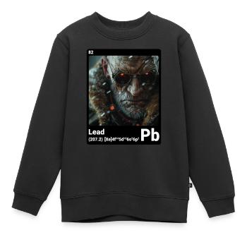 AI am Lead (bk) Fashion Periodictable Nerdy Style - Kinder Premium Organic Sweatshirt - Schwarz - Vorne - AI Model Kid Female (0cm)