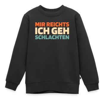 Fleischer Metzger Schlachter - Kinder Premium Organic Sweatshirt - Schwarz - Vorne - AI Model Kid Female (0cm)