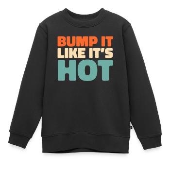 Volley-ball Volley-ball - Sweat Premium enfant bio - noir - Devant - AI Model Kid Female (0cm)