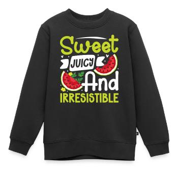 Melon Poison - Sweat Premium enfant bio - noir - Devant - AI Model Kid Female (0cm)
