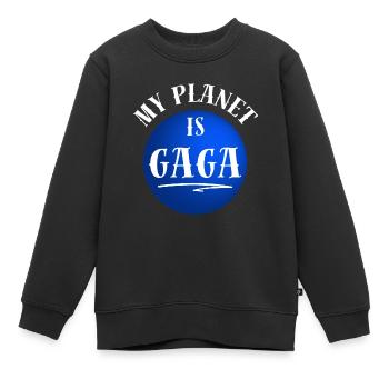 Mein Planet ist Gaga Ball Völkerball Sechseckgrube - Kinder Premium Organic Sweatshirt - Schwarz - Vorne - AI Model Kid Female (0cm)