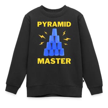 GOBELETS EMPILABLES PCUP SPORTYRAMID MASTER - Sweat Premium enfant bio - noir - Devant - AI Model Kid Female (0cm)