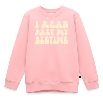 Bibliothek Buchliebhaber Lesender Bücherwurm - Kinder Premium Organic Sweatshirt - Rosa - Vorne - AI Model Kid Female (0cm)