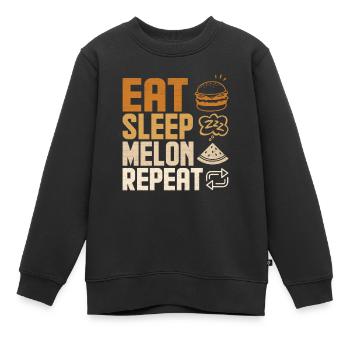 Melon Poison - Sweat Premium enfant bio - noir - Devant - AI Model Kid Female (0cm)