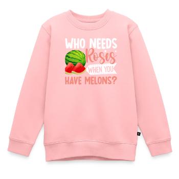 Melon Poison - Kids Premium Organic Sweatshirt - rose - Front - AI Model Kid Female (0cm)