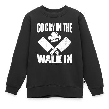 Küchenkochliebhaber Kulinarischer Koch - Kinder Premium Organic Sweatshirt - Schwarz - Vorne - AI Model Kid Female (0cm)