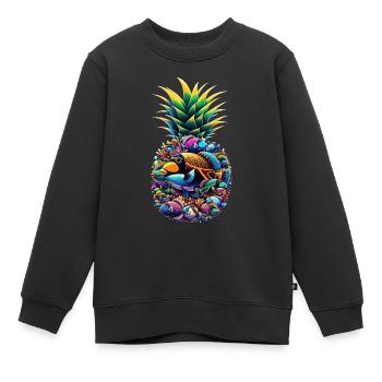 Humuhumunukunukuapua'a Hawaiianischer Riff-Drücker - Kinder Premium Organic Sweatshirt - Schwarz - Vorne - AI Model Kid Female (0cm)