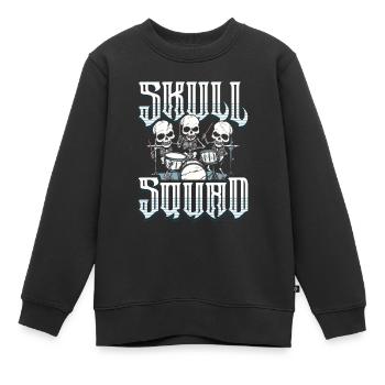 Batterie Batteurs Batteurs - Sweat Premium enfant bio - noir - Devant - AI Model Kid Female (0cm)