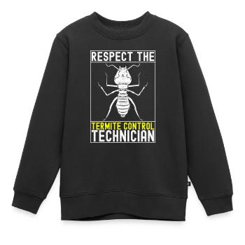 Exterminateur de lutte antiparasitaire - Sweat Premium enfant bio - noir - Devant - AI Model Kid Female (0cm)