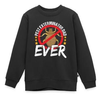 Exterminateur de lutte antiparasitaire - Sweat Premium enfant bio - noir - Devant - AI Model Kid Female (0cm)