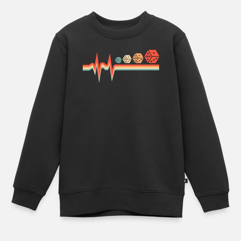 Jeu de société Jeu de société Ekg Heartbeat - Sweat Premium enfant bio - noir