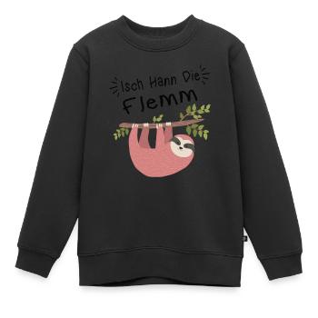 Isch Hann le dialecte de la Sarre - Sweat Premium enfant bio - noir - Devant - AI Model Kid Female (0cm)