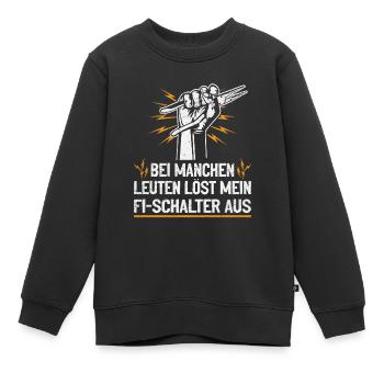 Mon RCD et moi plaisantons avec voltage - Sweat Premium enfant bio - noir - Devant - AI Model Kid Female (0cm)