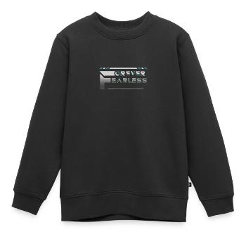 Für immer furchtlos - Kinder Premium Organic Sweatshirt - Schwarz - Vorne - AI Model Kid Female (0cm)