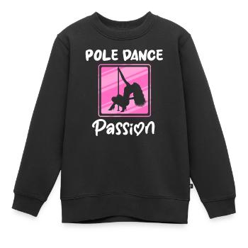Pole Dance Dancer, Pole Dancing, Pole Dancing - Kids Premium Organic Sweatshirt - black - Front - AI Model Kid Female (0cm)