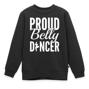 Bauchtanzliebhaber Bauchtänzer - Kinder Premium Organic Sweatshirt - Schwarz - Vorne - AI Model Kid Female (0cm)