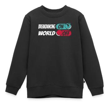 Breakdance Breakdancer Breakdancing - Kinder Premium Organic Sweatshirt - Schwarz - Vorne - AI Model Kid Female (0cm)