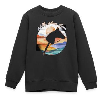 Dada - Sweat Premium enfant bio - noir - Devant - AI Model Kid Female (0cm)