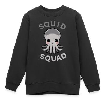 ESCOUADE DE CALMAR - Sweat Premium enfant bio - noir - Devant - AI Model Kid Female (0cm)
