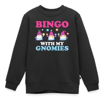 Bingo Mit Meinen Gnomies Lustiges Bingo - Kinder Premium Organic Sweatshirt - Schwarz - Vorne - AI Model Kid Female (0cm)