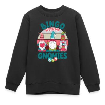 Bingo Mit Meinen Gnomies Lustiges Bingo - Kinder Premium Organic Sweatshirt - Schwarz - Vorne - AI Model Kid Female (0cm)