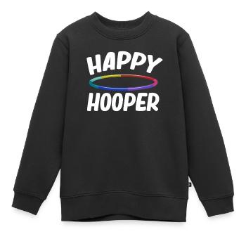 Happy Hooper Hooping Jugglers Gymnastic Baton - Kinder Premium Organic Sweatshirt - Schwarz - Vorne - AI Model Kid Female (0cm)