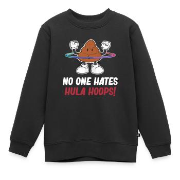 Niemand Hasst Hula Hoops! Hooping Jugglers - Kinder Premium Organic Sweatshirt - Schwarz - Vorne - AI Model Kid Female (0cm)