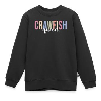Spiny lobster girl Crayfish lover Crayfish - Kids Premium Organic Sweatshirt - black - Front - AI Model Kid Female (0cm)