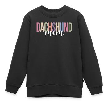 Hundemutter Hundeliebhaber - Kinder Premium Organic Sweatshirt - Schwarz - Vorne - AI Model Kid Female (0cm)