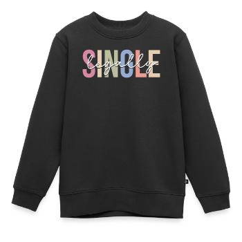 Divorce Nouvellement divorcé - Sweat Premium enfant bio - noir - Devant - AI Model Kid Female (0cm)
