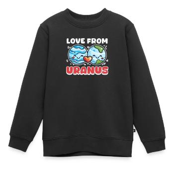 Uranus Liebe von Uranus - Kinder Premium Organic Sweatshirt - Schwarz - Vorne - AI Model Kid Female (0cm)