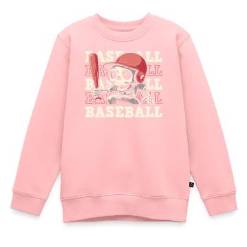 Base-ball - Sweat Premium enfant bio - rose - Devant - AI Model Kid Female (0cm)