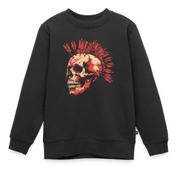 Chasse à l’arc Chasse à l’arc Iroquois - Sweat Premium enfant bio - noir - Devant - AI Model Kid Female (0cm)
