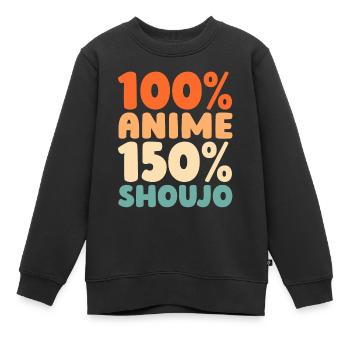 Anime Manga - Kinder Premium Organic Sweatshirt - Schwarz - Vorne - AI Model Kid Female (0cm)