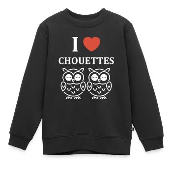 Netter Humor - Kinder Premium Organic Sweatshirt - Schwarz - Vorne - AI Model Kid Female (0cm)