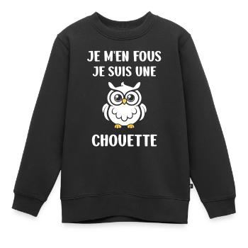 Netter Humor - Kinder Premium Organic Sweatshirt - Schwarz - Vorne - AI Model Kid Female (0cm)