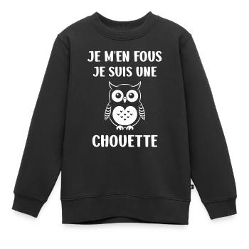 Netter Humor - Kinder Premium Organic Sweatshirt - Schwarz - Vorne - AI Model Kid Female (0cm)