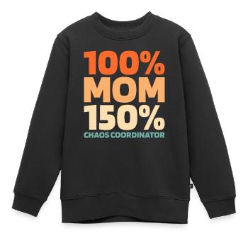 Maman Maman - Sweat Premium enfant bio - noir - Devant - AI Model Kid Female (0cm)