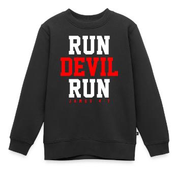 Verbünden Sie Jesus mit exklusivem - Kinder Premium Organic Sweatshirt - Schwarz - Vorne - AI Model Kid Female (0cm)